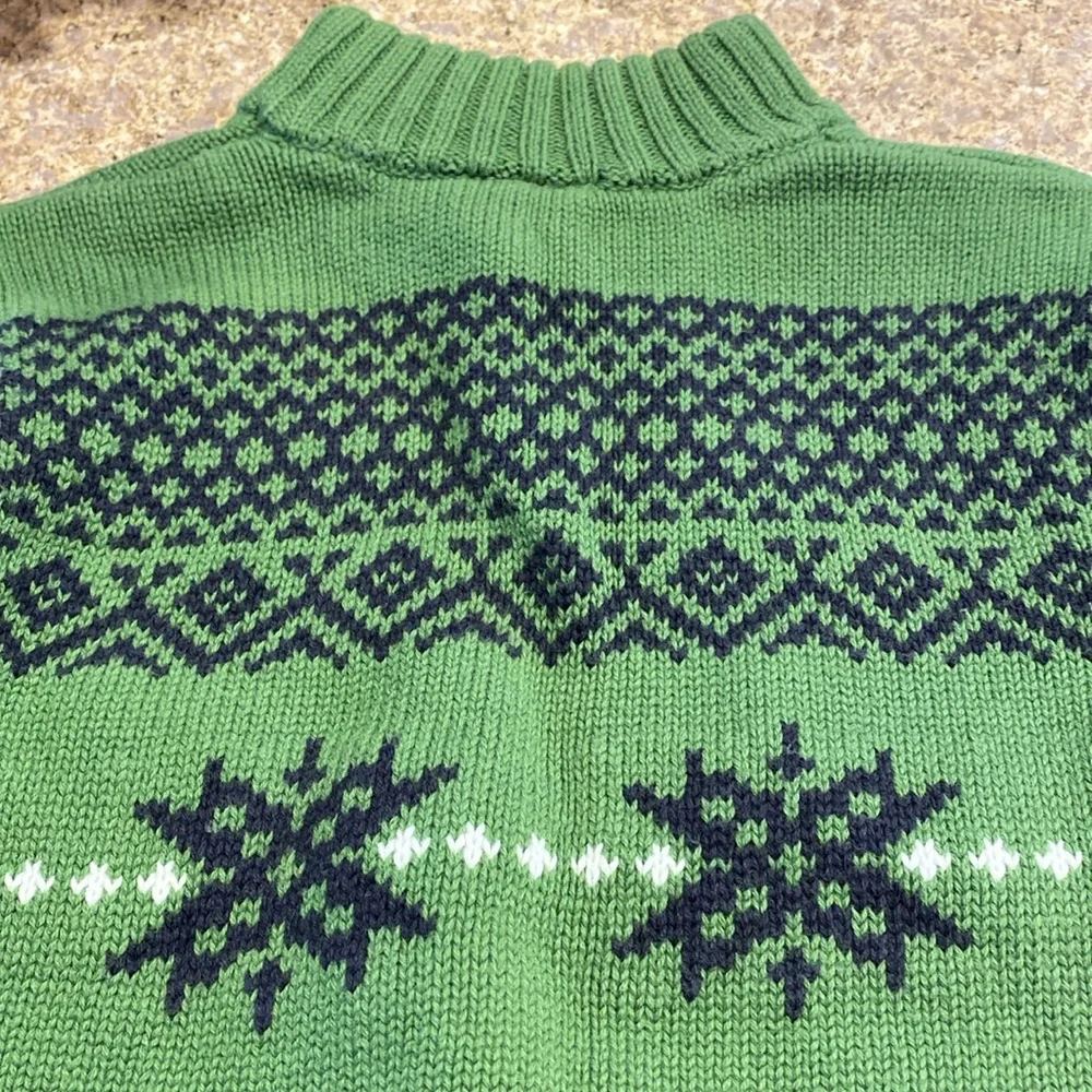 Gymboree Kids Pullover Partial Zip Sweater Green Blue Size 3